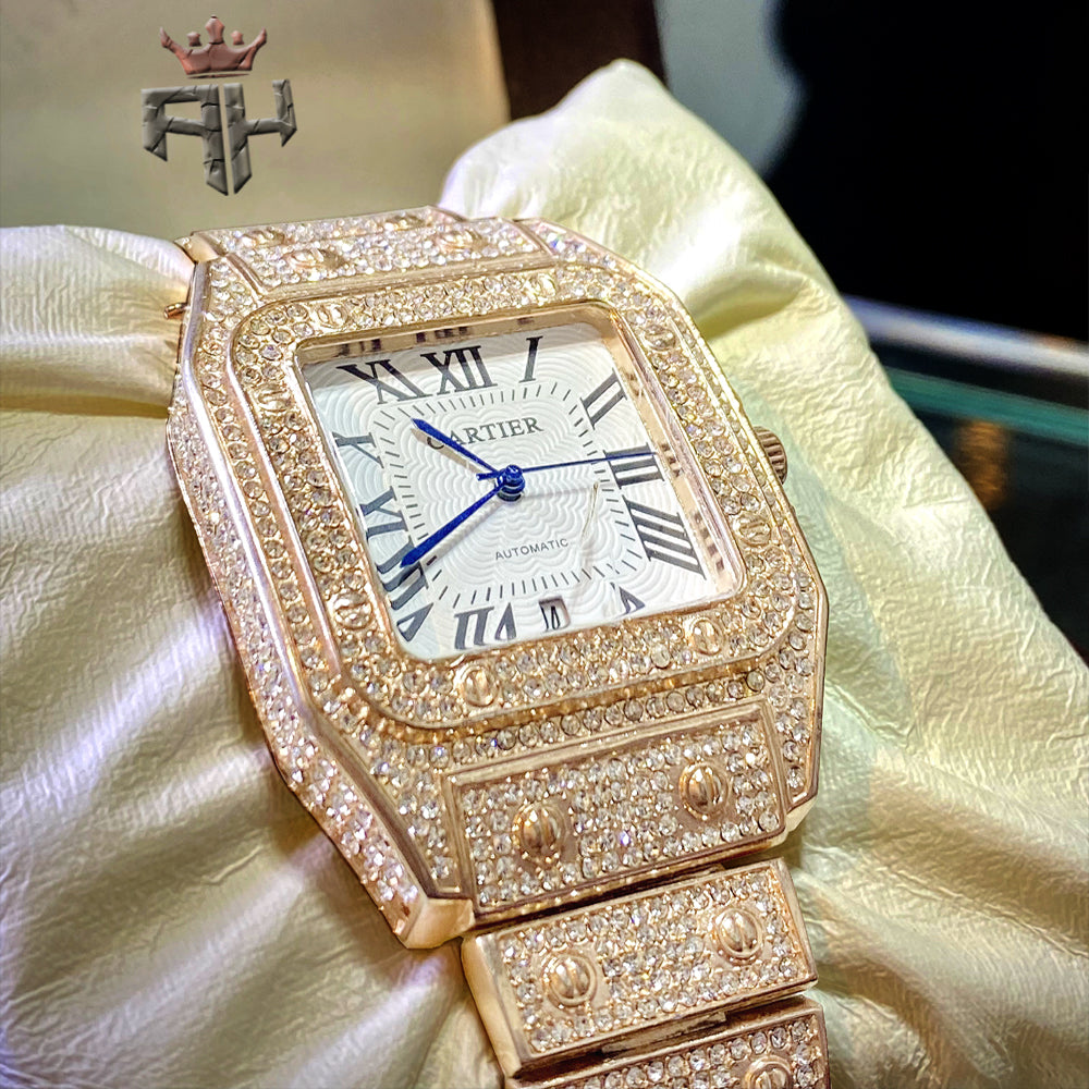 CARTIER STONES WATCH QUARTZ | Rose Gold | White Dial